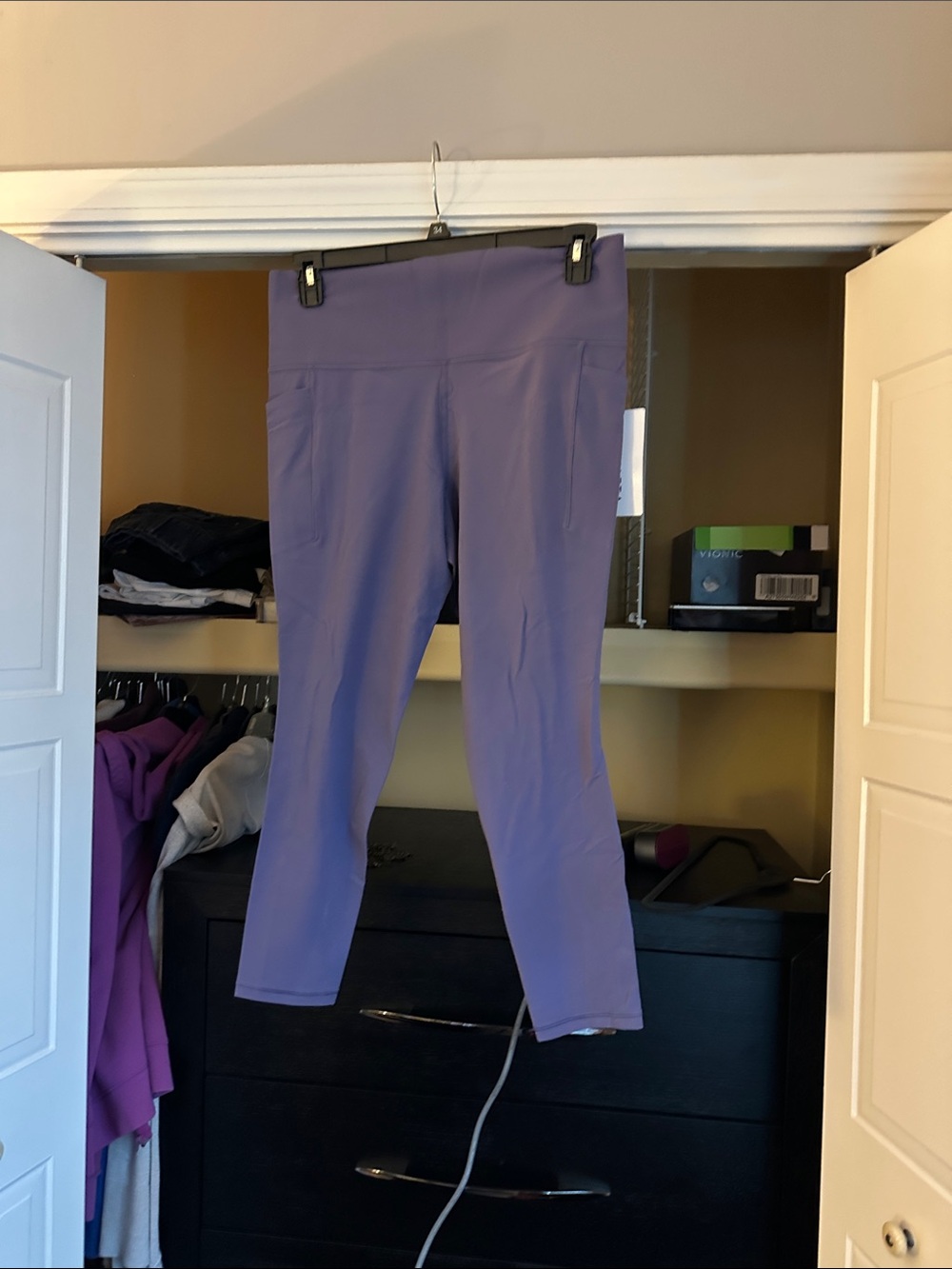 Athleta Lavender High-Rise Performance Leggings
